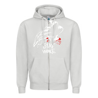Dove Grey stay woke freddy krueger Zipper Hoodie - trangStudio