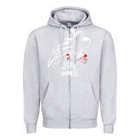 Heather Grey stay woke freddy krueger Zipper Hoodie - trangStudio