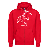 Red stay woke freddy krueger Zipper Hoodie - trangStudio