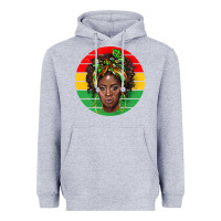 Heather Grey black women Heavyweight Hoodie - BarkalooDesign