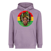 Lavender black women Heavyweight Hoodie - BarkalooDesign