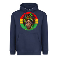 Navy black women Heavyweight Hoodie - BarkalooDesign