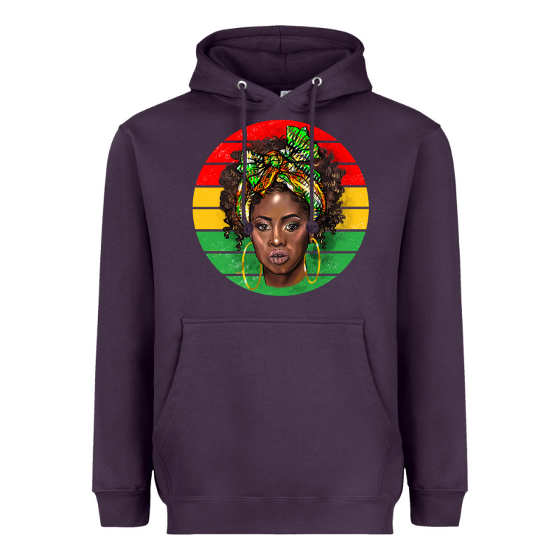 Black Women Heavyweight Hoodie by BarkalooDesign | Teevron