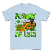 Dusty Blue pushin' my luck Classic Tee - Artiststas