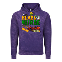 Cloud Purple Black Nurse magic Vintage Hoodie - HowdyJamesFarm