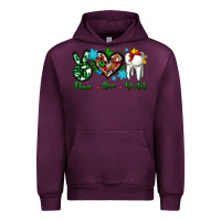 Mauve Wine peace love dental for Christmas Urban Hoodie - AdoDesignShop