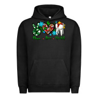 Pigment Black peace love dental for Christmas Urban Hoodie - AdoDesignShop