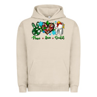 Pigment French Oak peace love dental for Christmas Urban Hoodie - AdoDesignShop