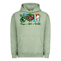 Pigment Oil Green peace love dental for Christmas Urban Hoodie - AdoDesignShop