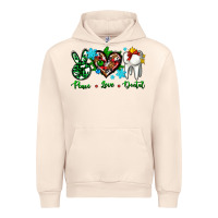 Sandshell peace love dental for Christmas Urban Hoodie - AdoDesignShop