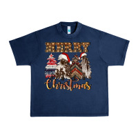 Navy merry christmas trees Urban Heavy Tee - CowGirlArtShop