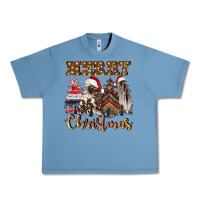 Pebble Blue merry christmas trees Urban Heavy Tee - CowGirlArtShop