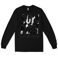 Black Summer Vibes Black White Cowhide Long Sleeve Tee - CowCowDesign