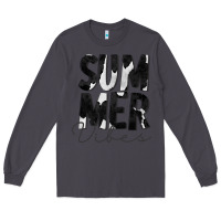 Smoke Summer Vibes Black White Cowhide Long Sleeve Tee - CowCowDesign