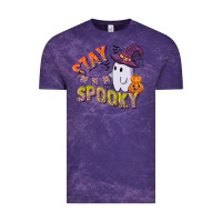 Cloud Purple stay spooky Vintage Tee - CowGirlArtShop