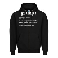 Black Grandpa Gift for Gramps, Fathers Day Birthday Gift Idea Zipper Hoodie - trangStudio
