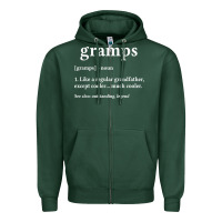 Grandpa Gift For Gramps, Fathers Day Birthday Gift Idea Zipper Hoodie | Teevron