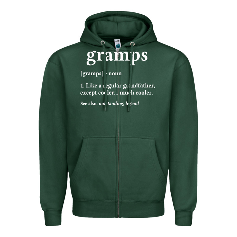 Grandpa Gift For Gramps, Fathers Day Birthday Gift Idea Zipper Hoodie by trangStudio | Teevron