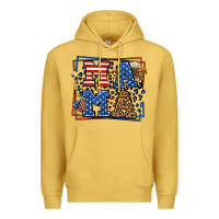 Antique Gold Army Veteran mama leopard frame 4th of July Premium Hoodie - LillyAllenDesigns