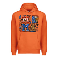 Carrot Army Veteran mama leopard frame 4th of July Premium Hoodie - LillyAllenDesigns