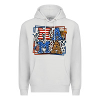 Dove Grey Army Veteran mama leopard frame 4th of July Premium Hoodie - LillyAllenDesigns