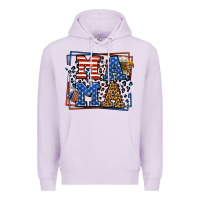 Lilac Army Veteran mama leopard frame 4th of July Premium Hoodie - LillyAllenDesigns