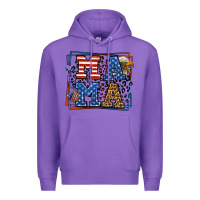Purple Army Veteran mama leopard frame 4th of July Premium Hoodie - LillyAllenDesigns