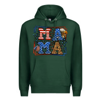 Sports Green Army Veteran mama leopard frame 4th of July Premium Hoodie - LillyAllenDesigns