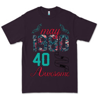 Plum Made In May 1980 40 Years Of Being Awesome Premium Tee - Bettercallsaul