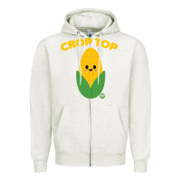 Oatmeal Heather corn t  shirt c r o p t o p t  shirt Zipper Hoodie - trangStudio