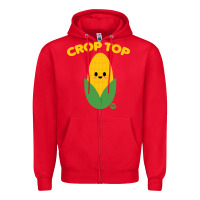 Red corn t  shirt c r o p t o p t  shirt Zipper Hoodie - trangStudio