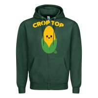 Sports Green corn t  shirt c r o p t o p t  shirt Zipper Hoodie - trangStudio