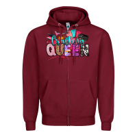 Burgundy crafting queen Zipper Hoodie - Artiststas