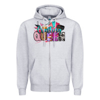 Heather Grey crafting queen Zipper Hoodie - Artiststas
