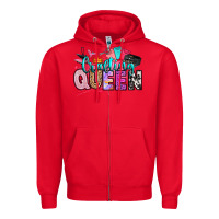 Red crafting queen Zipper Hoodie - Artiststas
