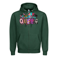 Sports Green crafting queen Zipper Hoodie - Artiststas