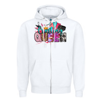 White crafting queen Zipper Hoodie - Artiststas