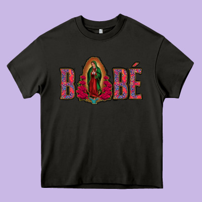 Bebe Our Lady Of Guadalupe Heavy Core Tee Designed By Bettercallsaul