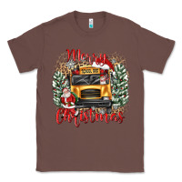 Chestnut merry christmas school bus Classic Tee - texasbilliewilder