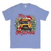 Colony Blue merry christmas school bus Classic Tee - texasbilliewilder