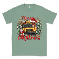 Sage merry christmas school bus Classic Tee - texasbilliewilder