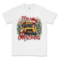 White merry christmas school bus Classic Tee - texasbilliewilder