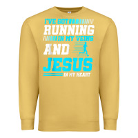 Antique Gold Christian Runner Half Marathon Running Race Jesus Gift Premium Sweatshirt - trangStudio
