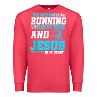 Cardinal Christian Runner Half Marathon Running Race Jesus Gift Premium Sweatshirt - trangStudio