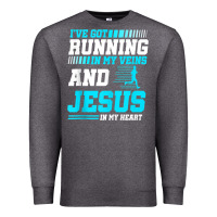 Christian Runner Half Marathon Running Race Jesus Gift Premium Sweatshirt | Teevron
