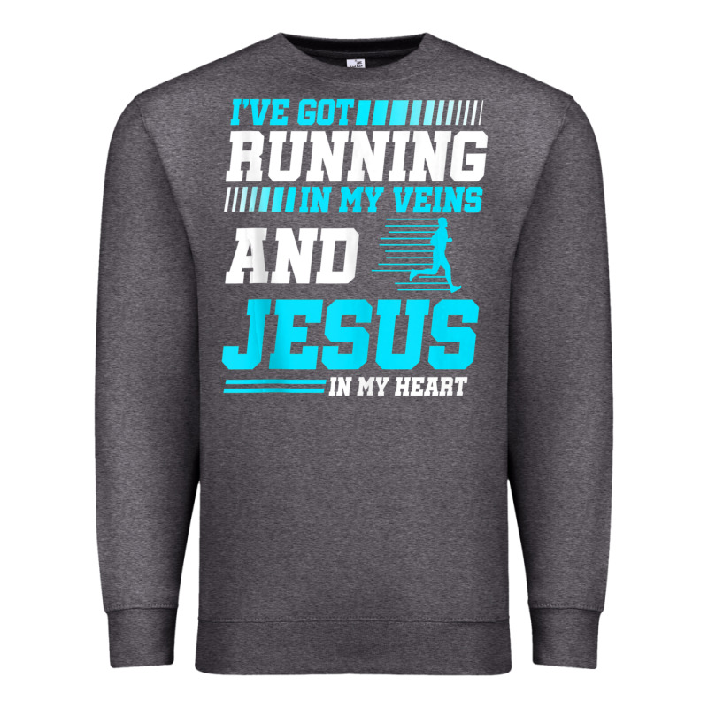 Christian Runner Half Marathon Running Race Jesus Gift Premium Sweatshirt by trangStudio | Teevron