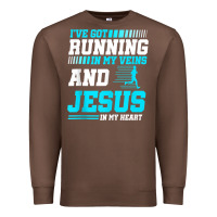 Chestnut Christian Runner Half Marathon Running Race Jesus Gift Premium Sweatshirt - trangStudio