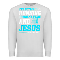 Dove Grey Christian Runner Half Marathon Running Race Jesus Gift Premium Sweatshirt - trangStudio