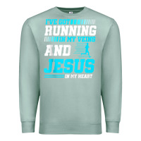 Seafoam Christian Runner Half Marathon Running Race Jesus Gift Premium Sweatshirt - trangStudio