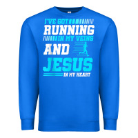 True Royal Christian Runner Half Marathon Running Race Jesus Gift Premium Sweatshirt - trangStudio
